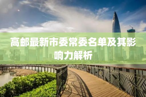 高邮最新市委常委名单及其影响力解析