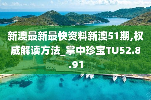 新澳最新最快资料新澳51期,权威解读方法_掌中珍宝TU52.8.91