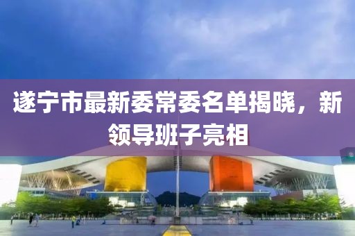 遂宁市最新委常委名单揭晓，新领导班子亮相