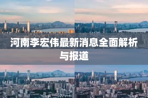 河南李宏伟最新消息全面解析与报道