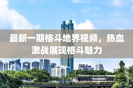 最新一期格斗地界视频，热血激战展现格斗魅力