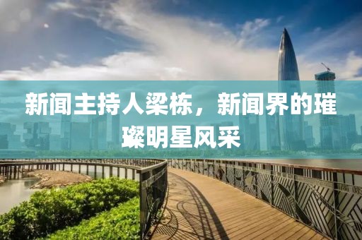 新闻主持人梁栋，新闻界的璀璨明星风采