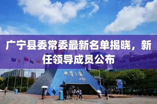 广宁县委常委最新名单揭晓，新任领导成员公布