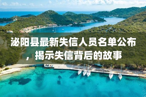 泌阳县最新失信人员名单公布，揭示失信背后的故事