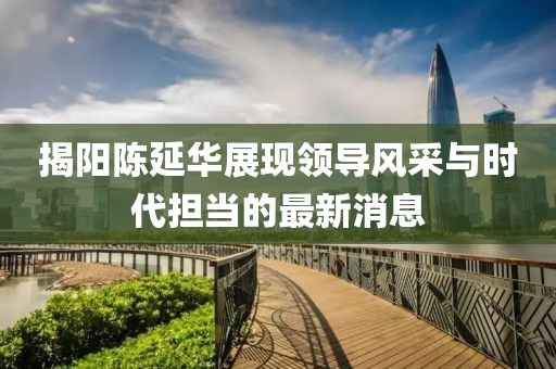 揭阳陈延华展现领导风采与时代担当的最新消息