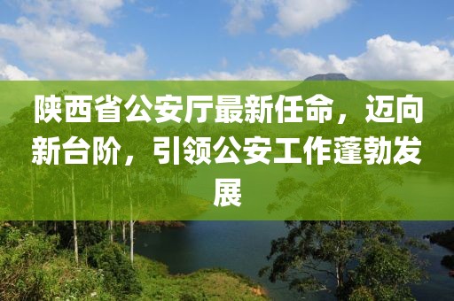 陕西省公安厅最新任命，迈向新台阶，引领公安工作蓬勃发展