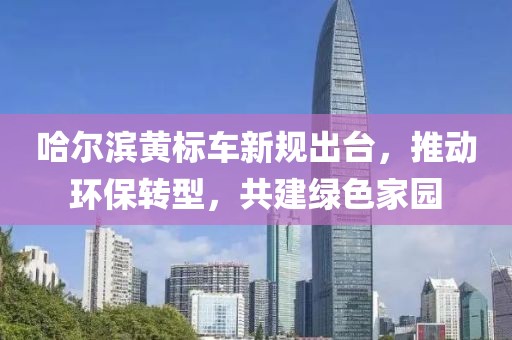 哈尔滨黄标车新规出台，推动环保转型，共建绿色家园