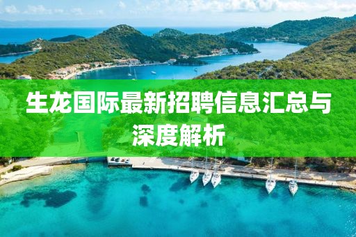生龙国际最新招聘信息汇总与深度解析