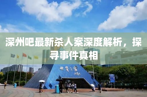 深州吧最新杀人案深度解析，探寻事件真相