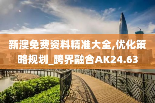 新澳免费资料精准大全,优化策略规划_跨界融合AK24.63