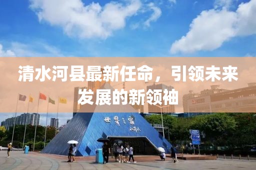 清水河县最新任命，引领未来发展的新领袖
