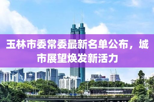 玉林市委常委最新名单公布，城市展望焕发新活力