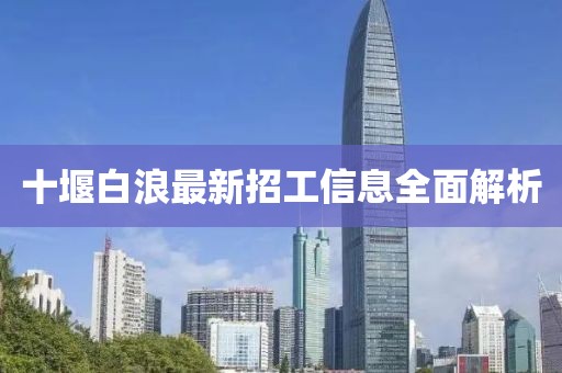 十堰白浪最新招工信息全面解析