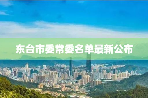 东台市委常委名单最新公布