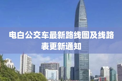 电白公交车最新路线图及线路表更新通知