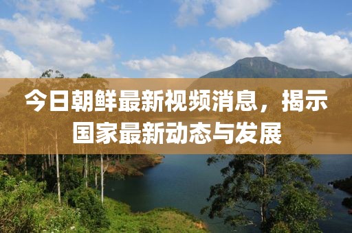 今日朝鲜最新视频消息，揭示国家最新动态与发展