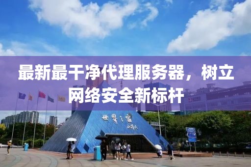 最新最干净代理服务器，树立网络安全新标杆