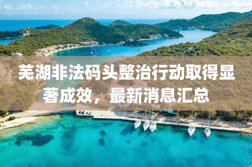 芜湖非法码头整治行动取得显著成效，最新消息汇总