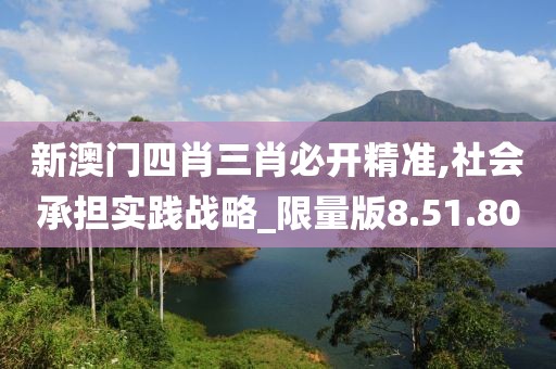 新澳门四肖三肖必开精准,社会承担实践战略_限量版8.51.80