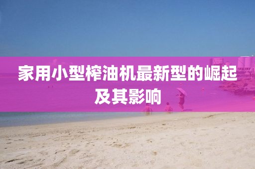 家用小型榨油机最新型的崛起及其影响