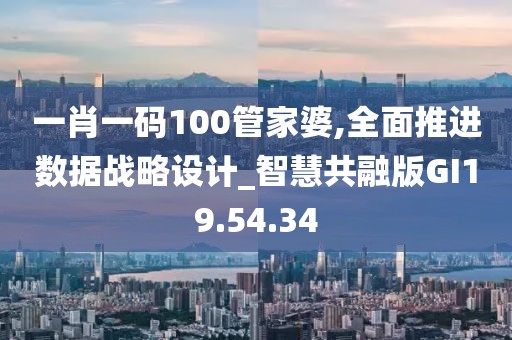 一肖一码100管家婆,全面推进数据战略设计_智慧共融版GI19.54.34