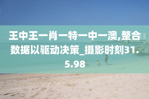 王中王一肖一特一中一澳,整合数据以驱动决策_摄影时刻31.5.98