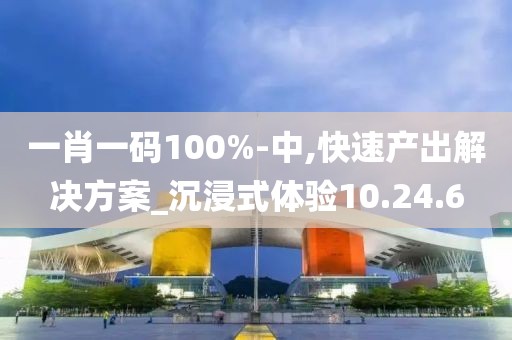 一肖一码100%-中,快速产出解决方案_沉浸式体验10.24.6