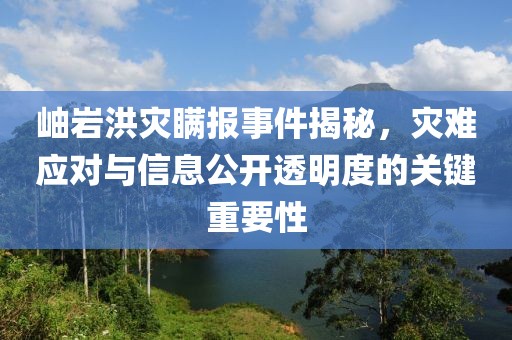 岫岩洪灾瞒报事件揭秘，灾难应对与信息公开透明度的关键重要性