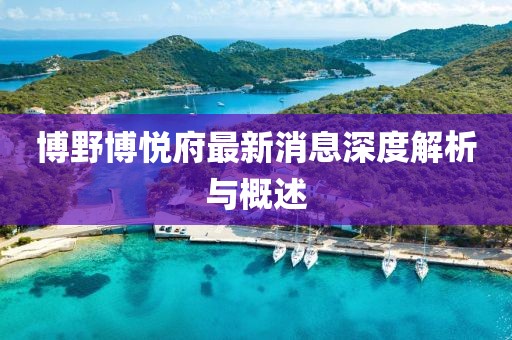博野博悦府最新消息深度解析与概述