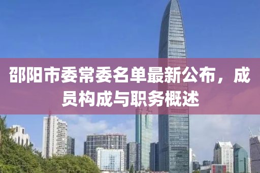 邵阳市委常委名单最新公布，成员构成与职务概述