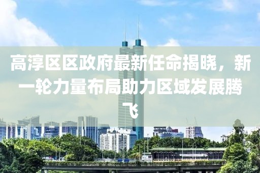 高淳区区政府最新任命揭晓，新一轮力量布局助力区域发展腾飞