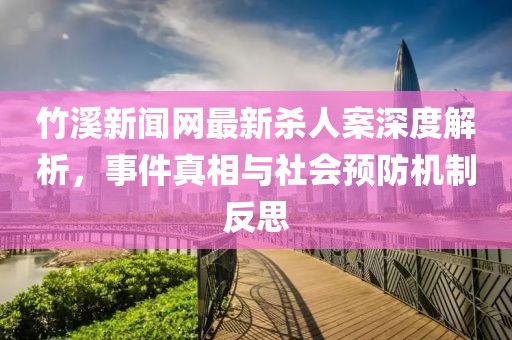 竹溪新闻网最新杀人案深度解析，事件真相与社会预防机制反思