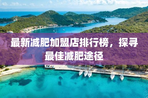 最新减肥加盟店排行榜，探寻最佳减肥途径