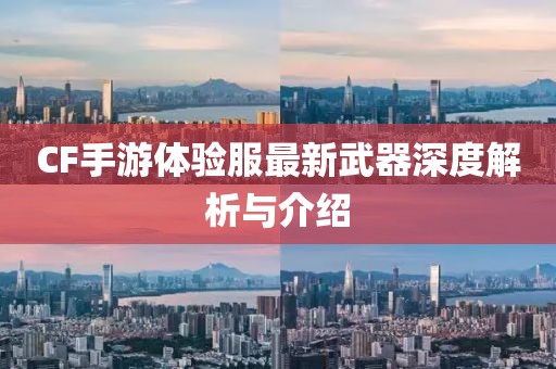 CF手游体验服最新武器深度解析与介绍