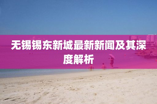 无锡锡东新城最新新闻及其深度解析