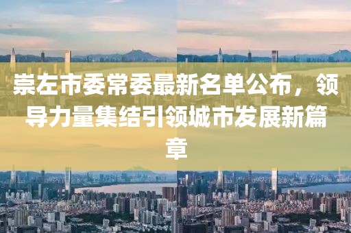 崇左市委常委最新名单公布，领导力量集结引领城市发展新篇章