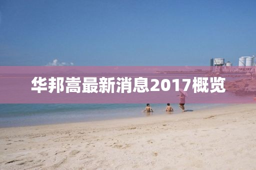 华邦嵩最新消息2017概览