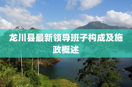 龙川县最新领导班子构成及施政概述