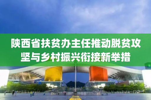 陕西省扶贫办主任推动脱贫攻坚与乡村振兴衔接新举措