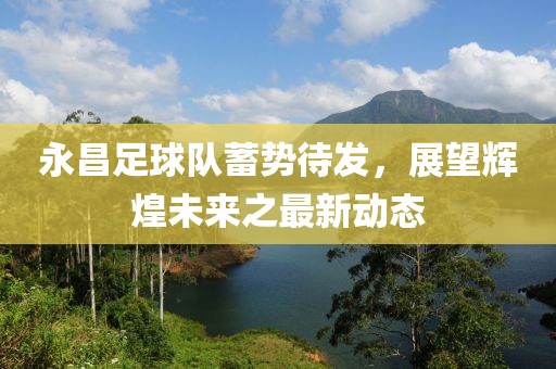 永昌足球队蓄势待发，展望辉煌未来之最新动态