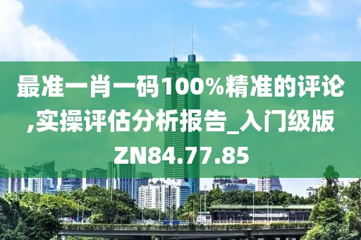 最准一肖一码100%精准的评论,实操评估分析报告_入门级版ZN84.77.85