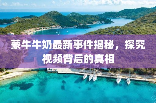 蒙牛牛奶最新事件揭秘，探究视频背后的真相