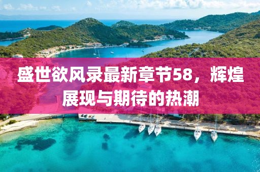 盛世欲风录最新章节58，辉煌展现与期待的热潮