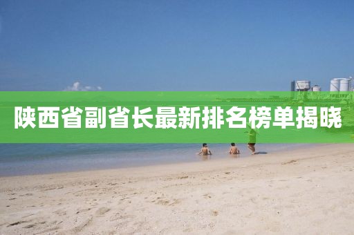 陕西省副省长最新排名榜单揭晓