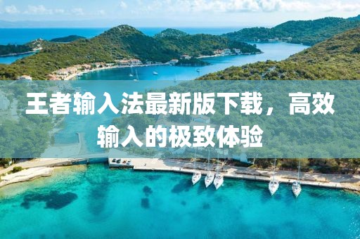 王者输入法最新版下载，高效输入的极致体验