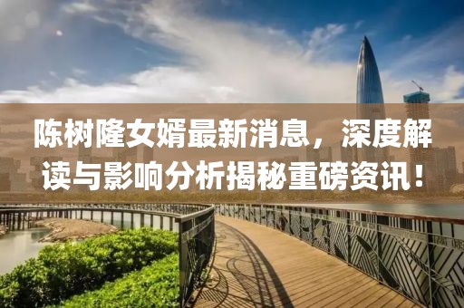 陈树隆女婿最新消息，深度解读与影响分析揭秘重磅资讯！