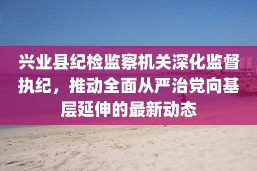 兴业县纪检监察机关深化监督执纪，推动全面从严治党向基层延伸的最新动态