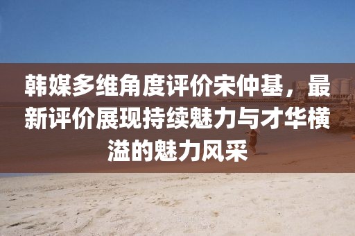韩媒多维角度评价宋仲基，最新评价展现持续魅力与才华横溢的魅力风采