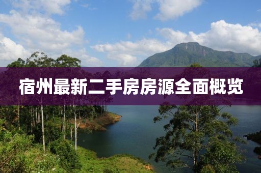 宿州最新二手房房源全面概览