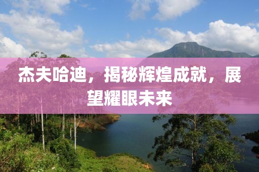杰夫哈迪，揭秘辉煌成就，展望耀眼未来